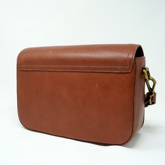 MADEWELL THE TRANSPORT FLAP SHOULDER BAG CROSSBODY LEATHER ENGLISH SADDLE - Picture 5 of 10